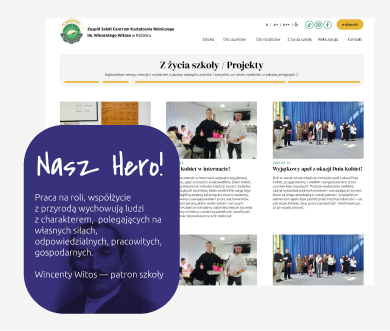 Serwis internetowy szkoły w Różańcu