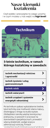 Serwis internetowy szkoły w Różańcu