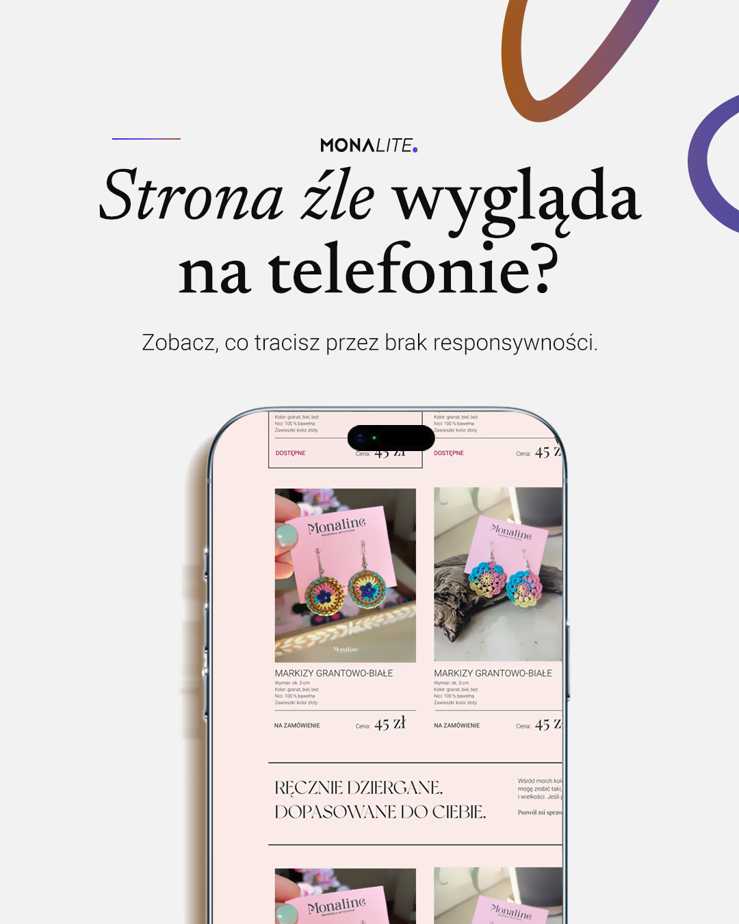 Strona źle wygląda na telefonie?